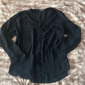 Blouse with button detail